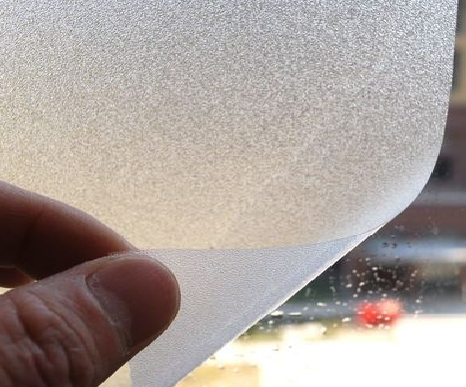 弥勒玻璃门外面粘广告用什么材料好？